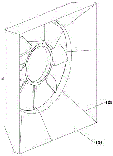 Air guiding hood capable of flow guiding and noise reduction