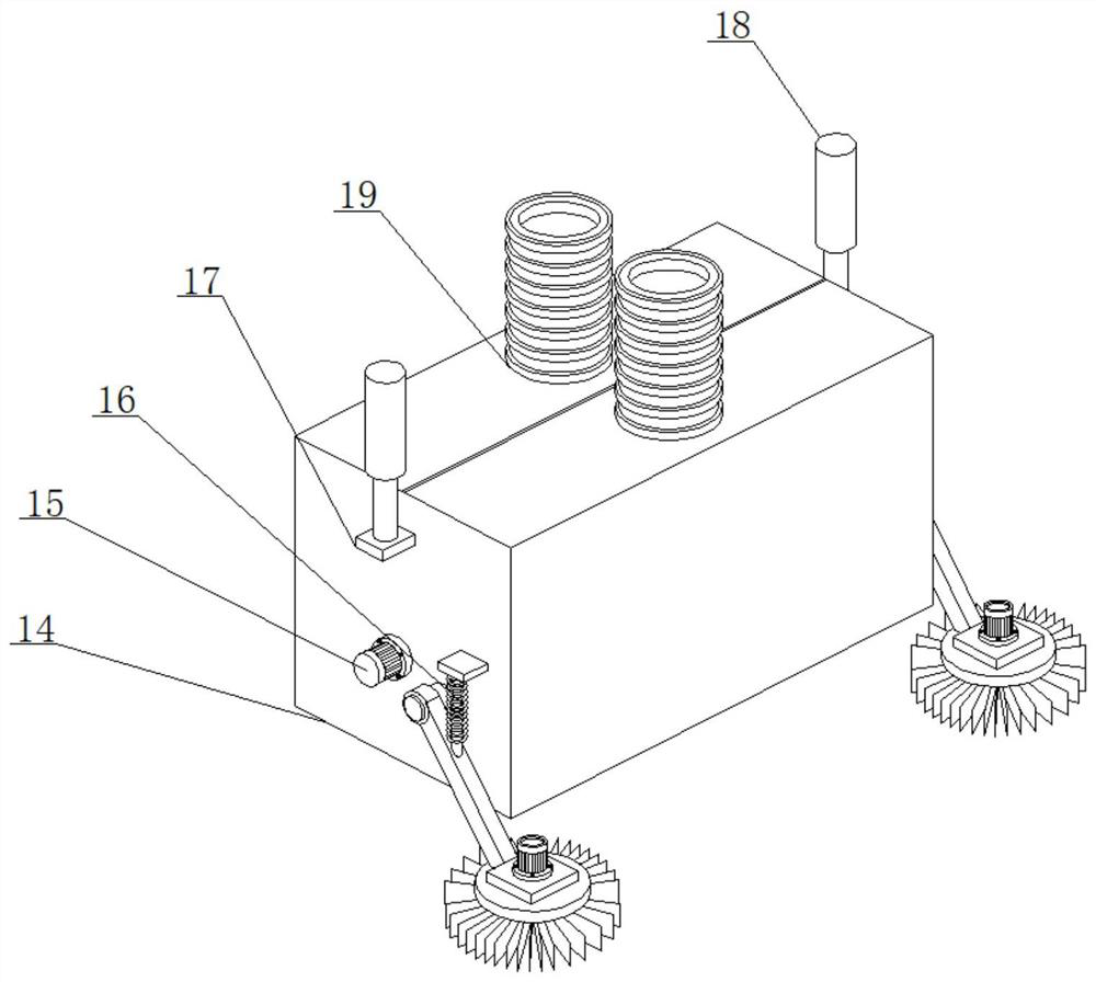 Special recycling device for landscaping engineering garbage