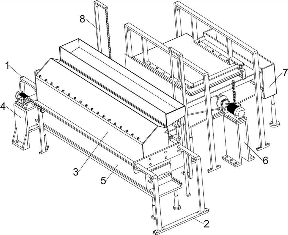 Open-type scrap steel heating device and method capable of impurity pretreatment