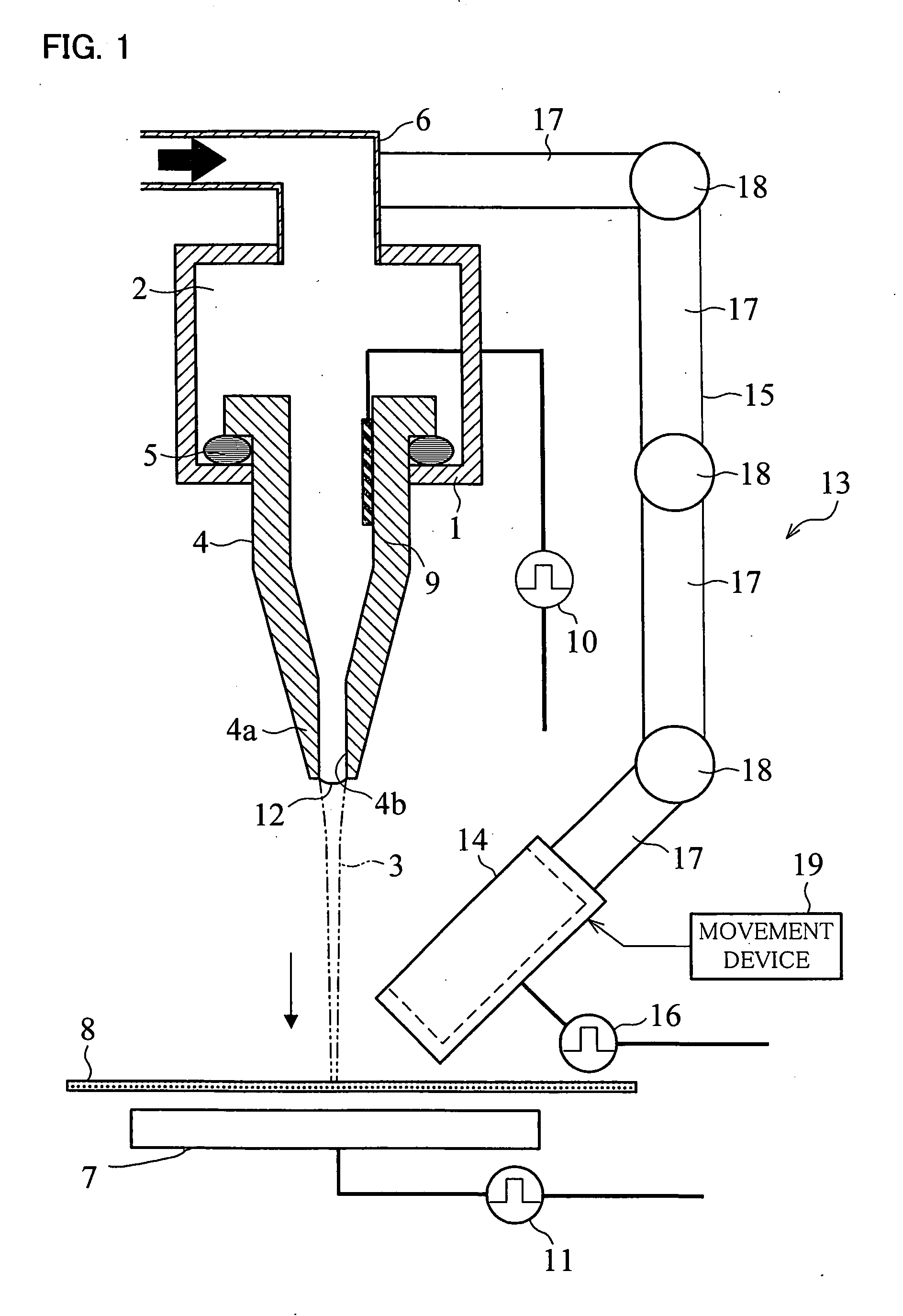 Electrostatic attraction fluid ejecting method and apparatus
