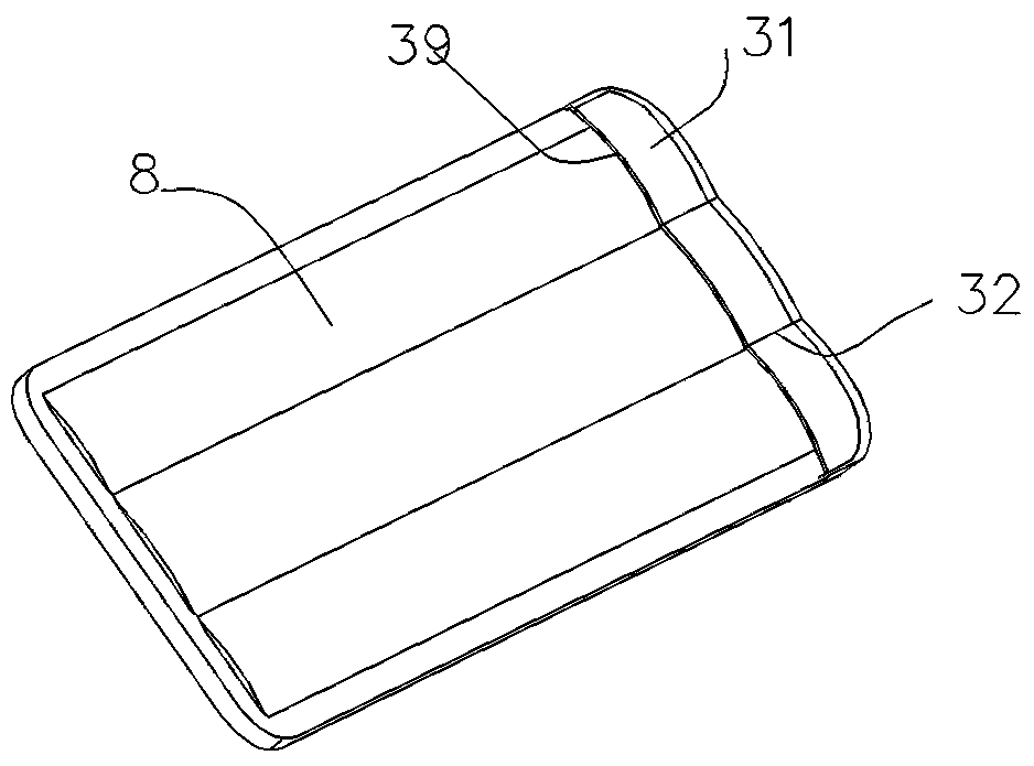 Squeezing flat mop cleaning tool with deformable squeezer