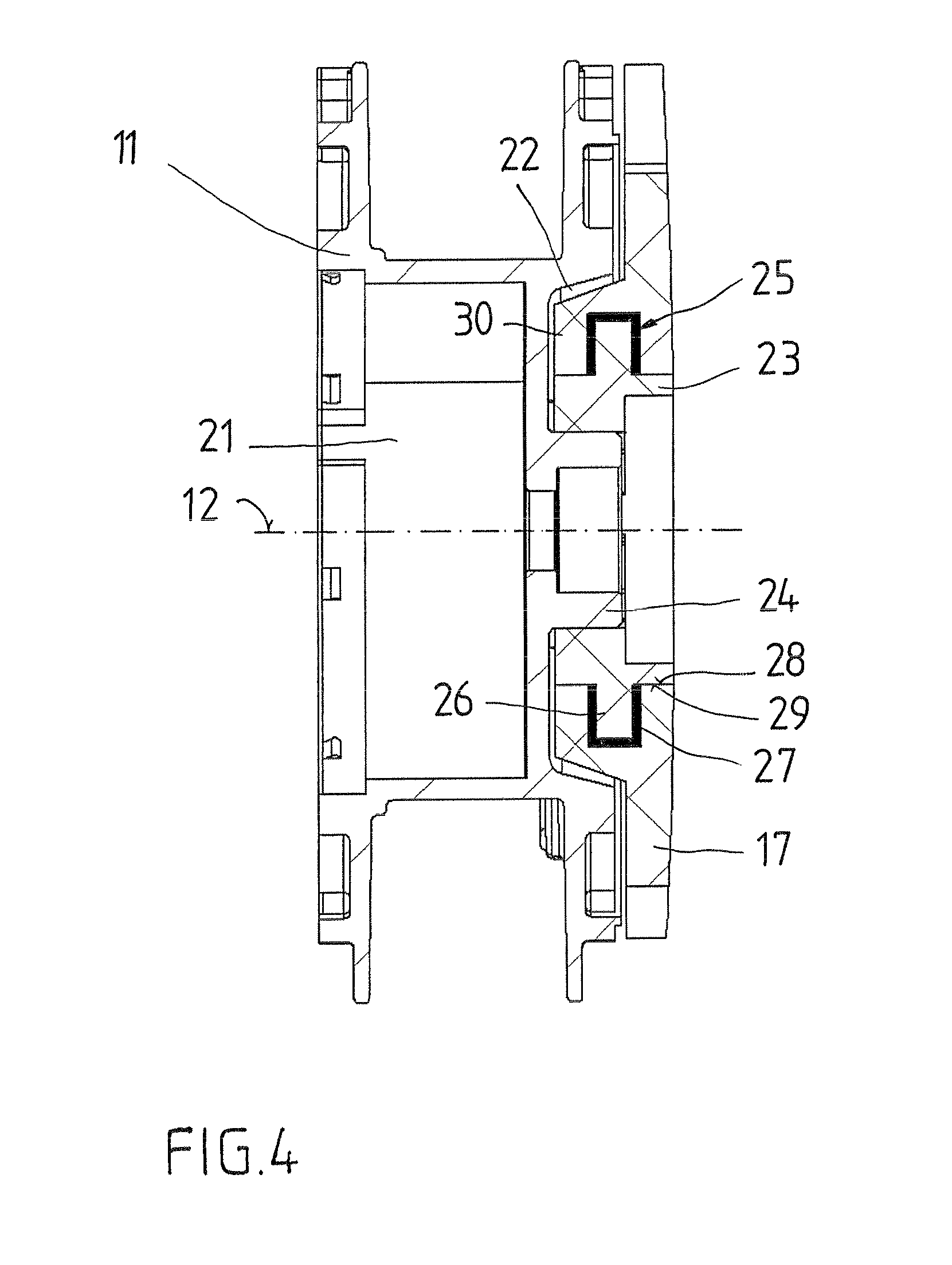 Braking device for a rope pulley of a mechanically retractable and extendable leash for walking animals