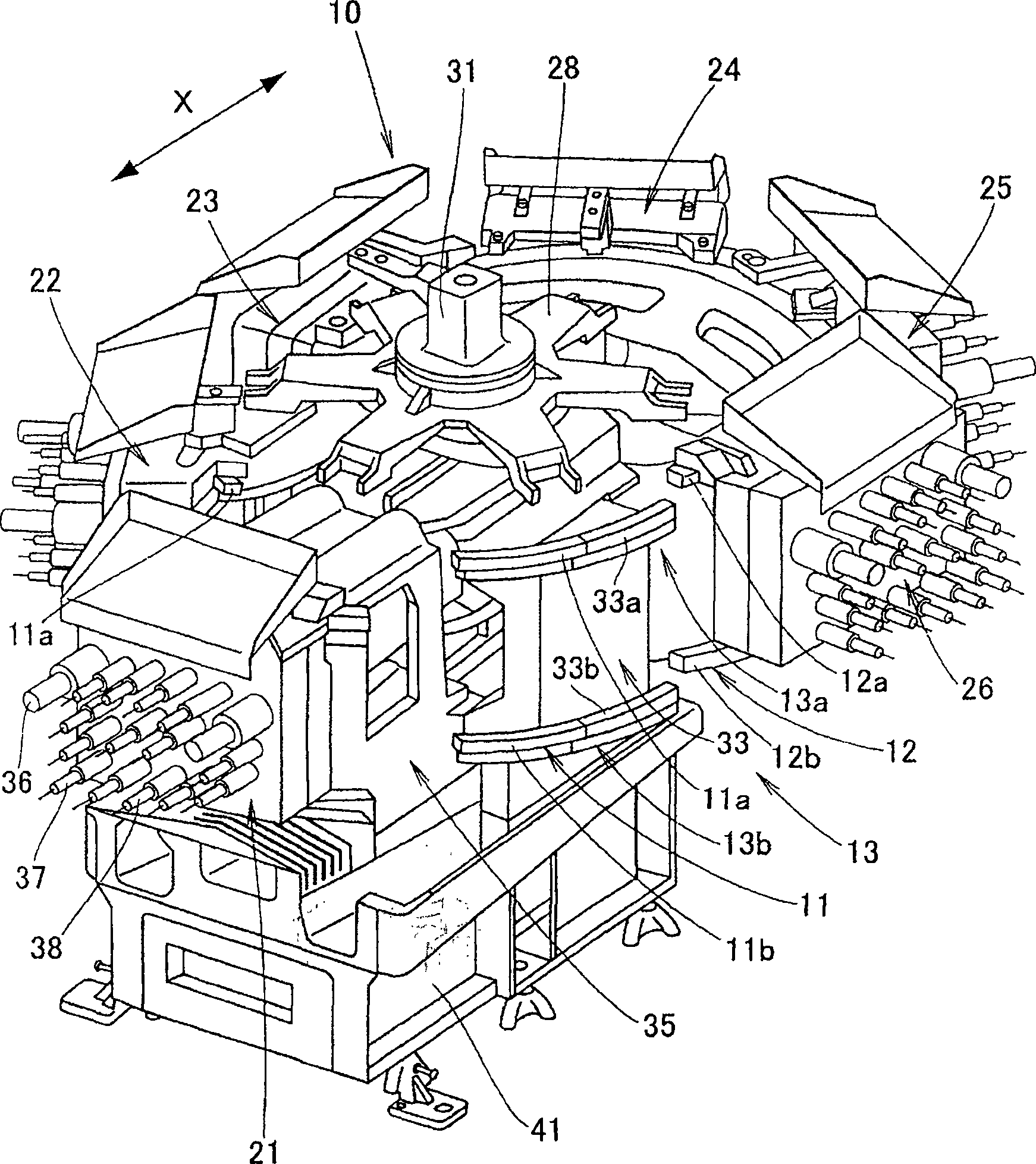Multi-spindle head replacement type machine tool