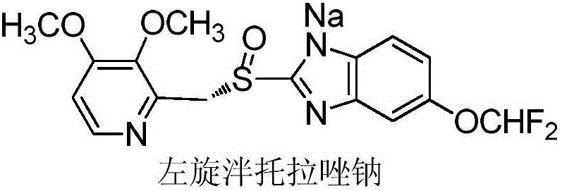 Method for preparing L-pantoprazole sodium
