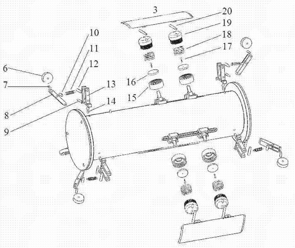 Drive travelling mechanism of peristaltic pipeline robot