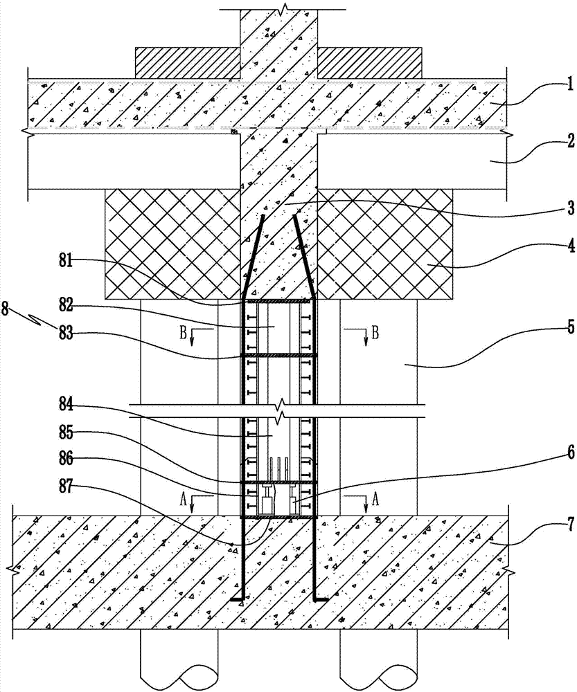 Fabrication method of vertical deformation control structure of post-added structural column