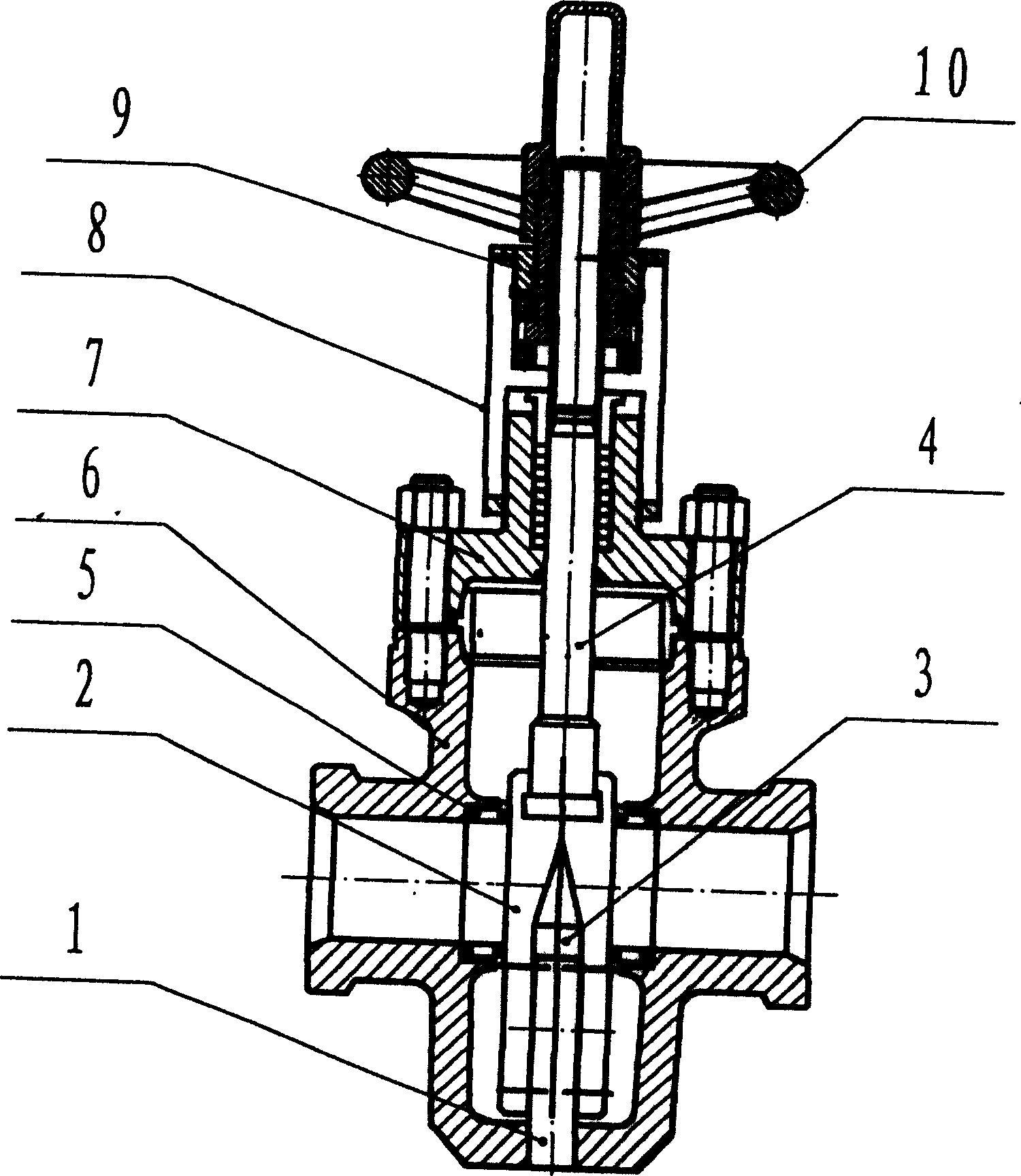 Single open double seal parallel type gate valve