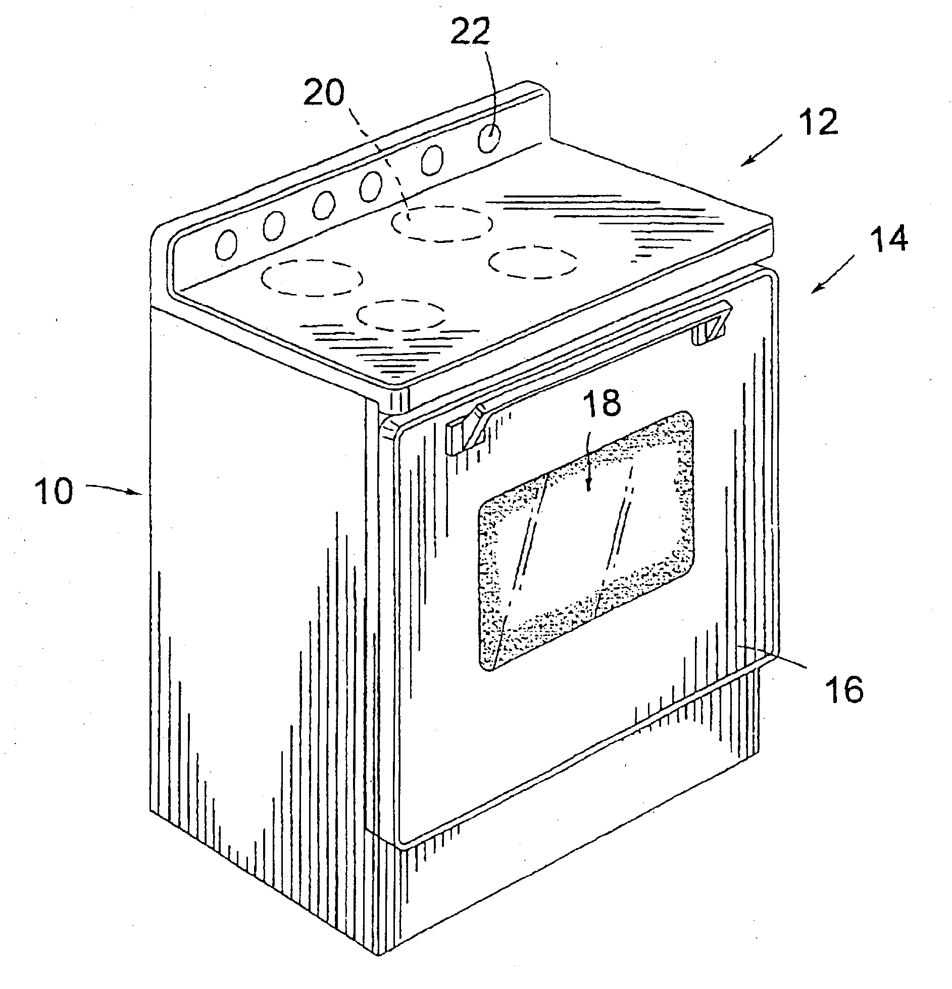 Cooking stove and method for production and components thereof