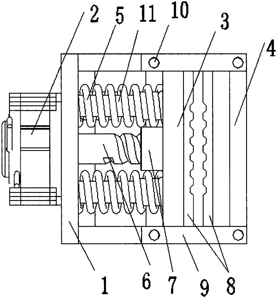 Motor-driven elevator rope gripping device capable of automatic resetting