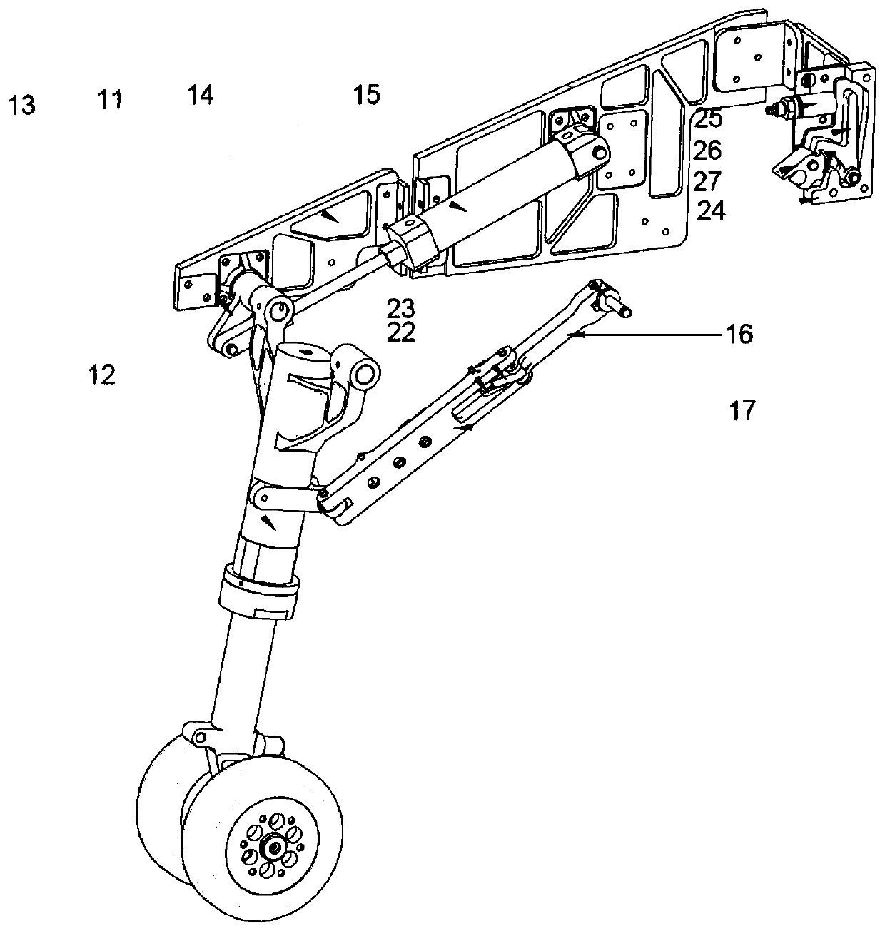 High reliability UAV landing gear retractable system