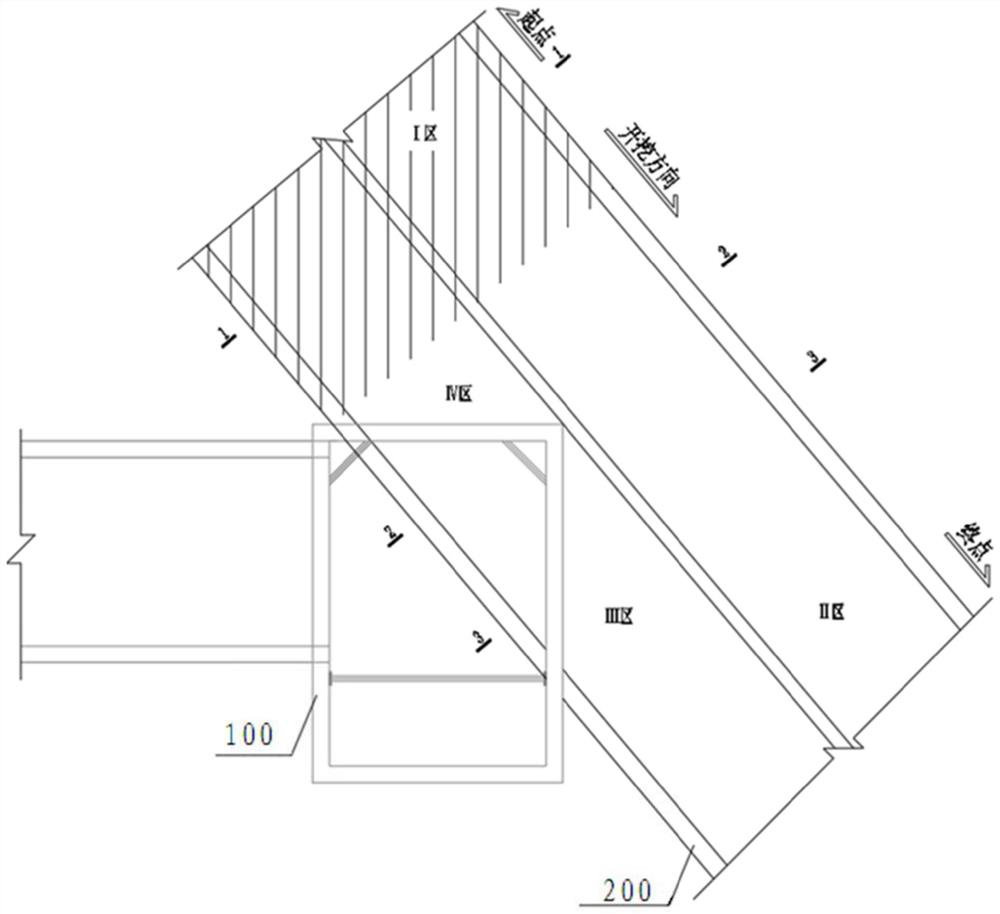 Construction method for cutting and crossing existing vertical shaft through multi-cavern underground excavation channel