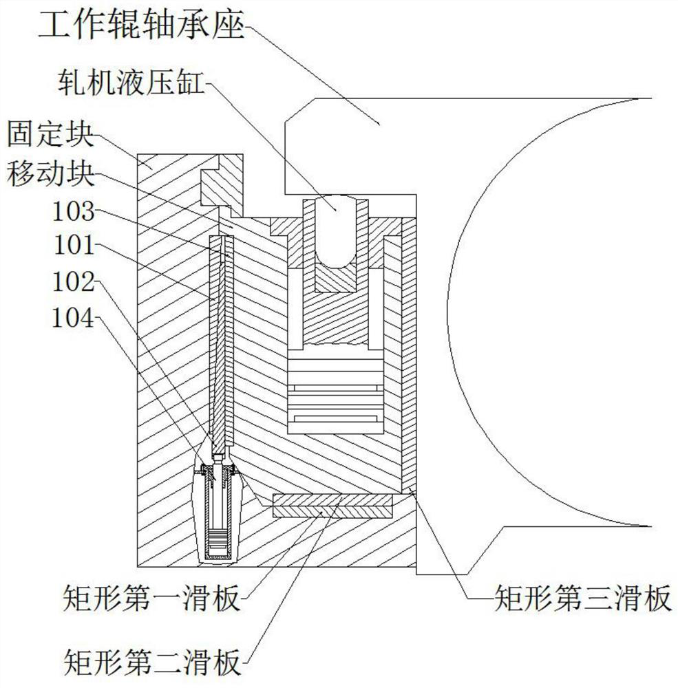 A rolling mill vibration suppression device