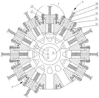 Pressure adjusting device for fodder puffing equipment