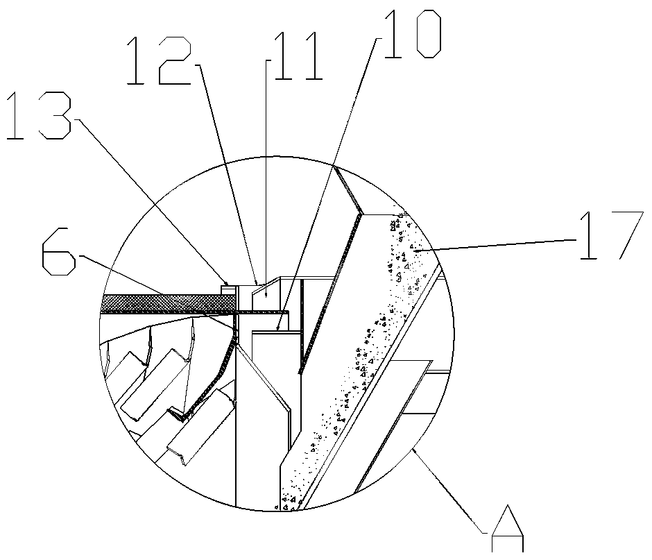 Sand drying device with anti-return sand kiln head