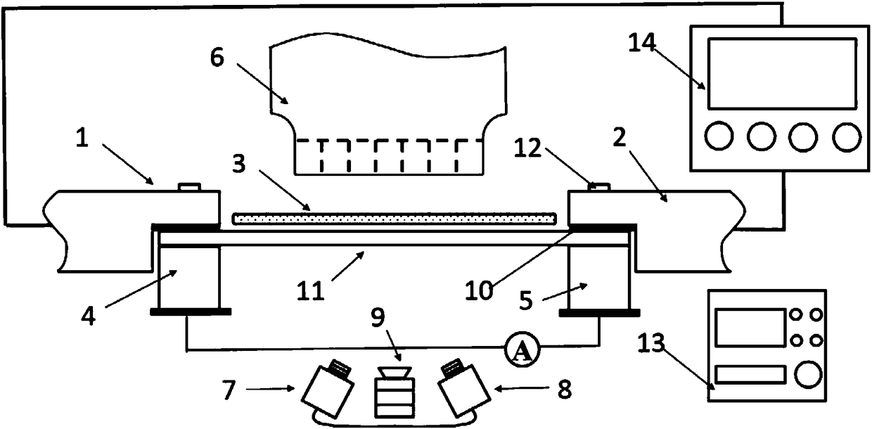 High-temperature tensile experiment device and method capable of evenly heating sample part