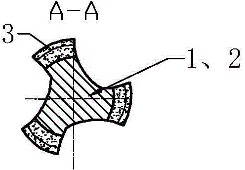 Hard alloy combined screw tap