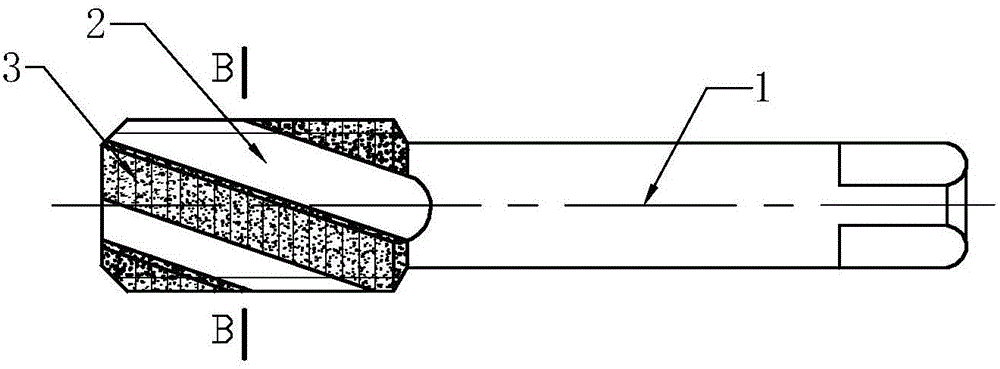 Hard alloy combined screw tap