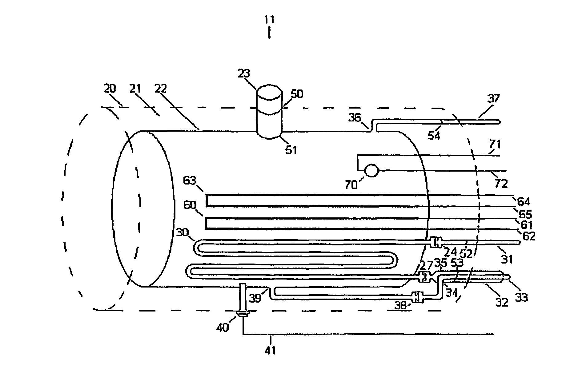 Alternate fuel storage system and method