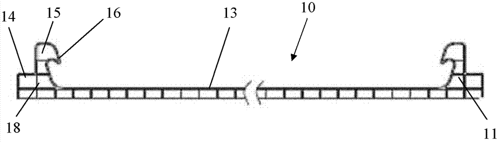 Novel sunlight plate buckle bar and application thereof