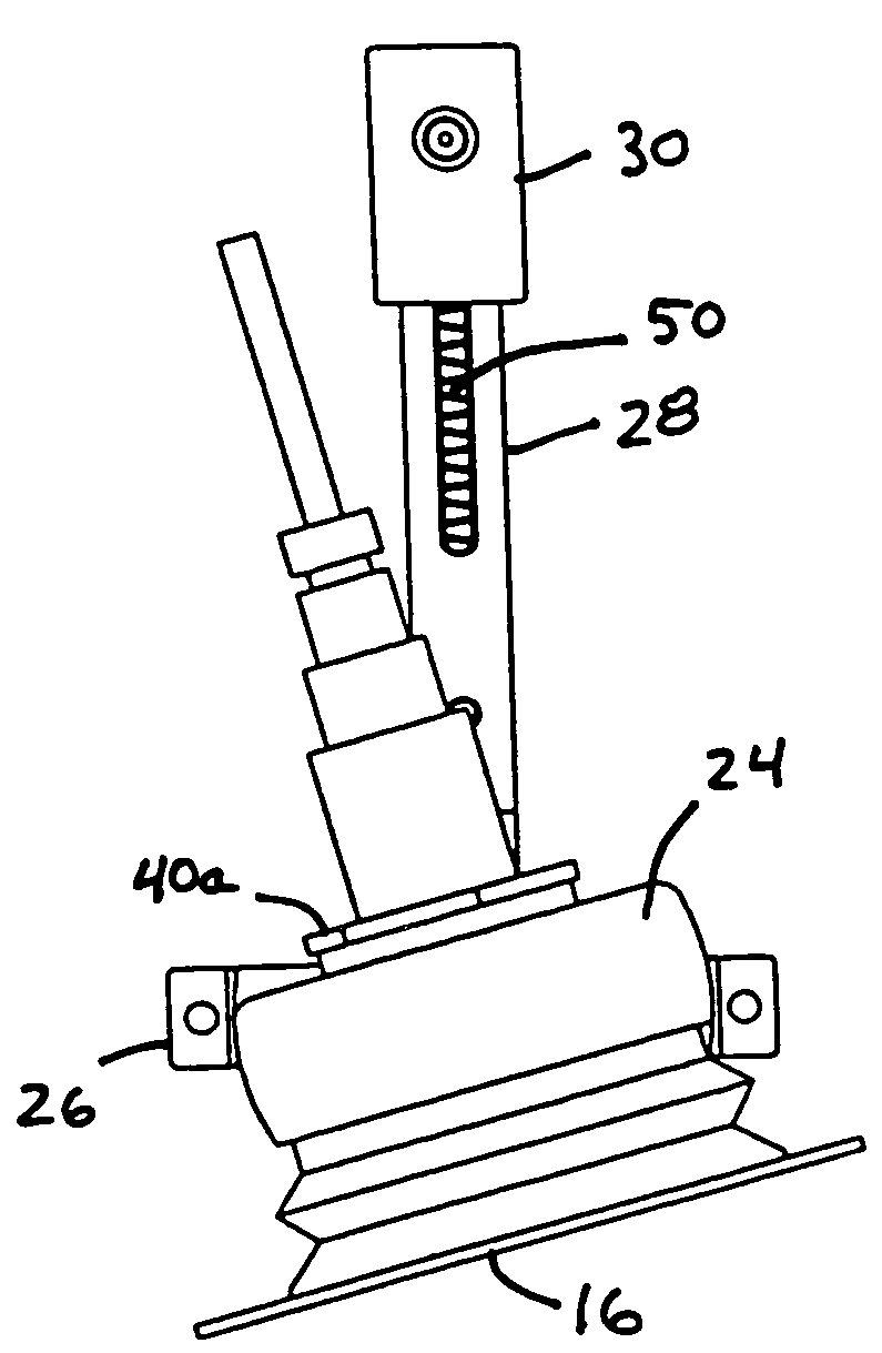 Adjustable mount for vacuum cup with offset mounting post and swivel