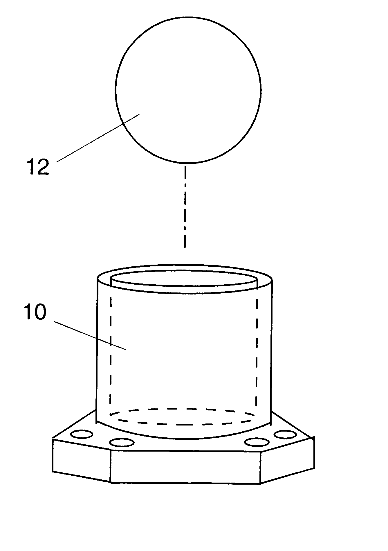 Glue-on tissue mount