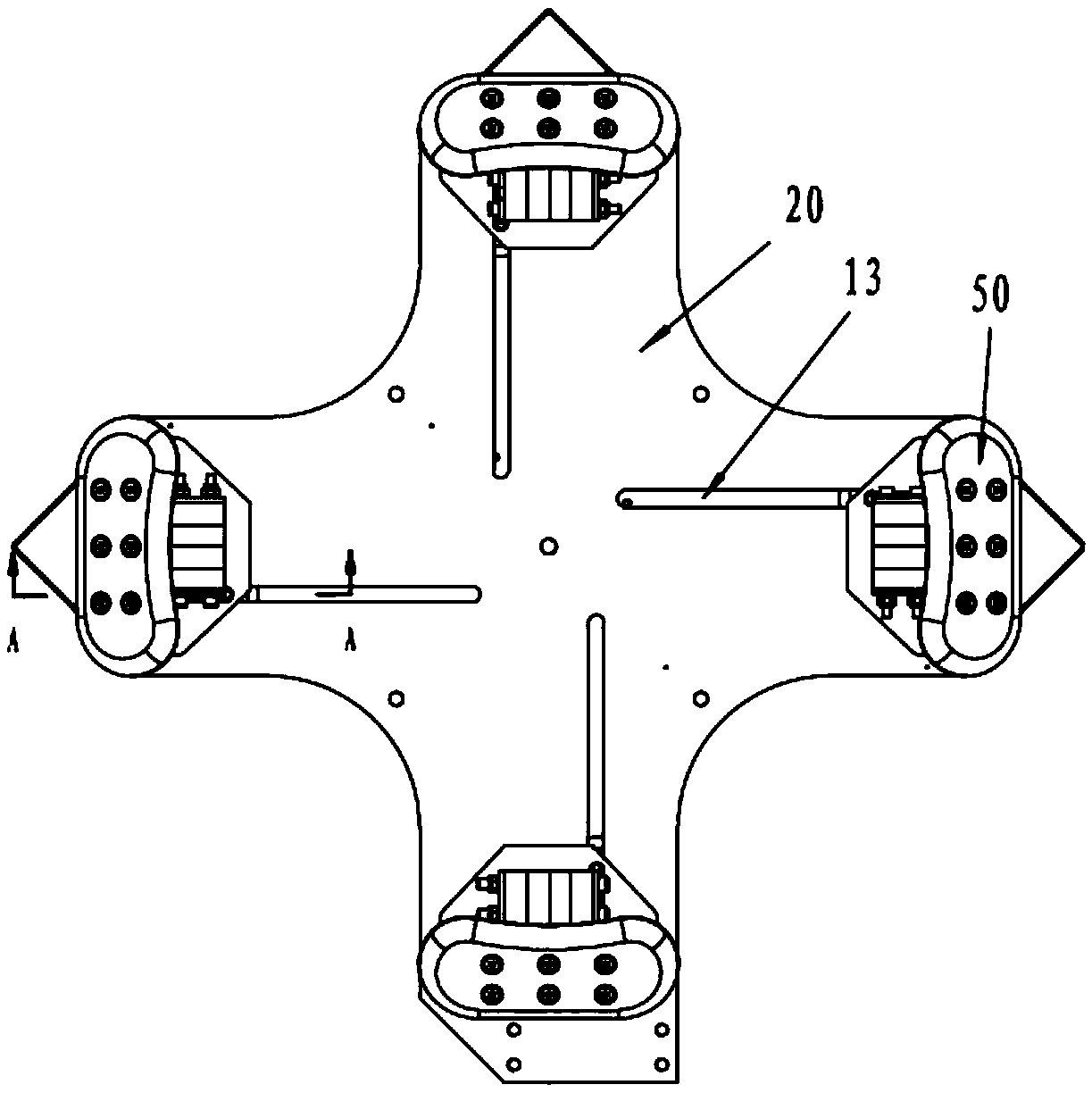 Clamping linkage mechanism and claw disc
