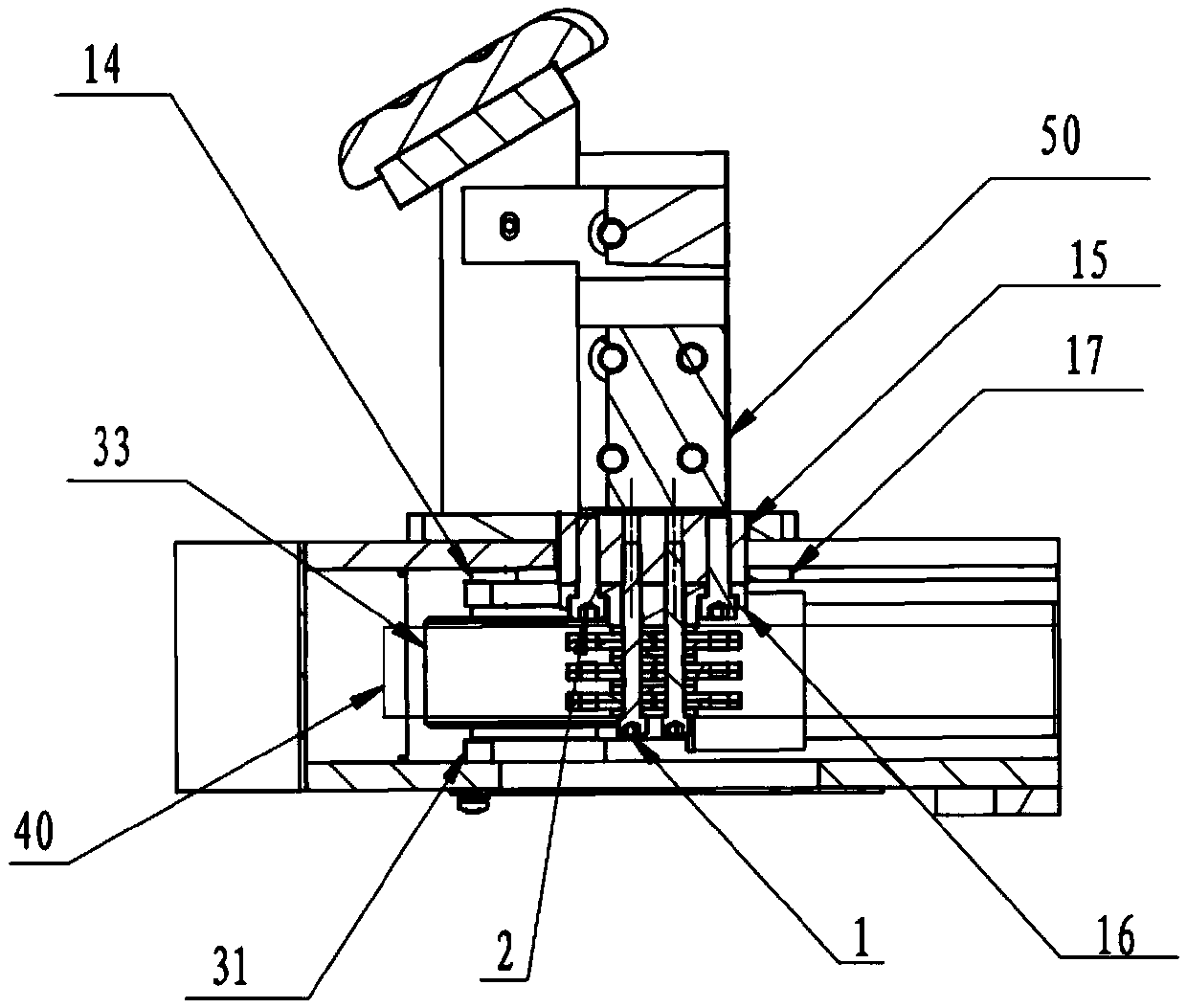 Clamping linkage mechanism and claw disc