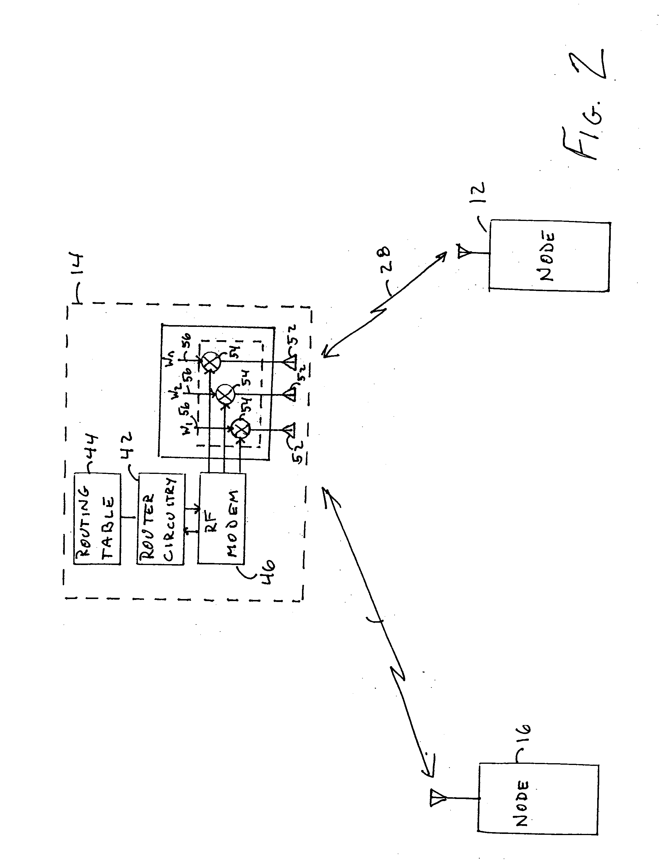 Apparatus, and associated method, for utilizing antenna information determinative of antenna operation in a wireless mesh network