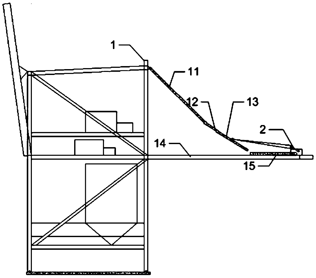 An anti-collision method for dismantling the cantilever beam tie rod of ship unloader