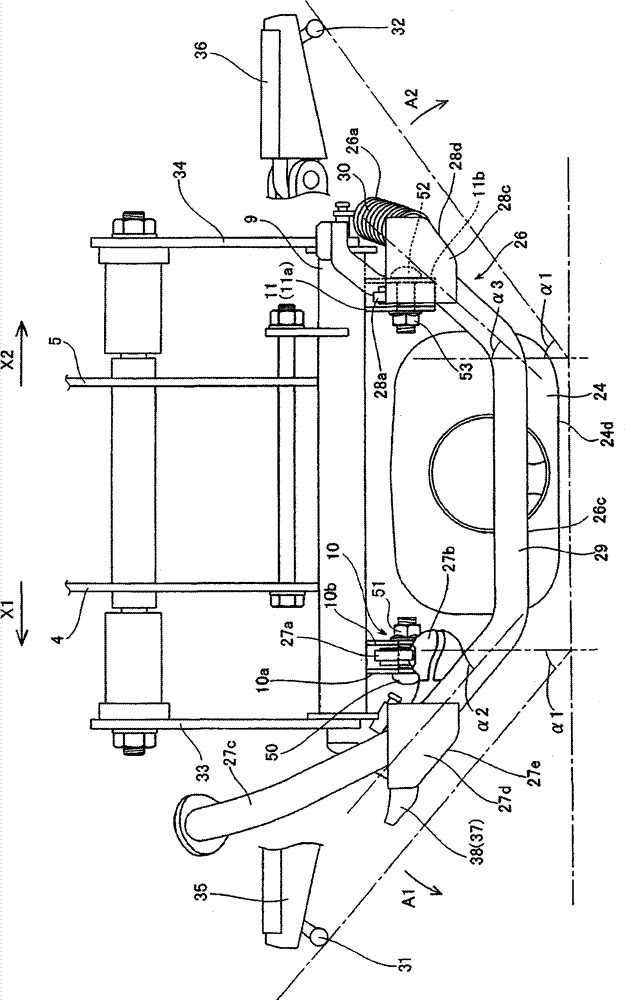 Two-wheeled motor vehicle