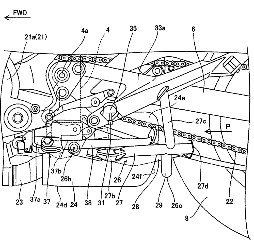 Two-wheeled motor vehicle