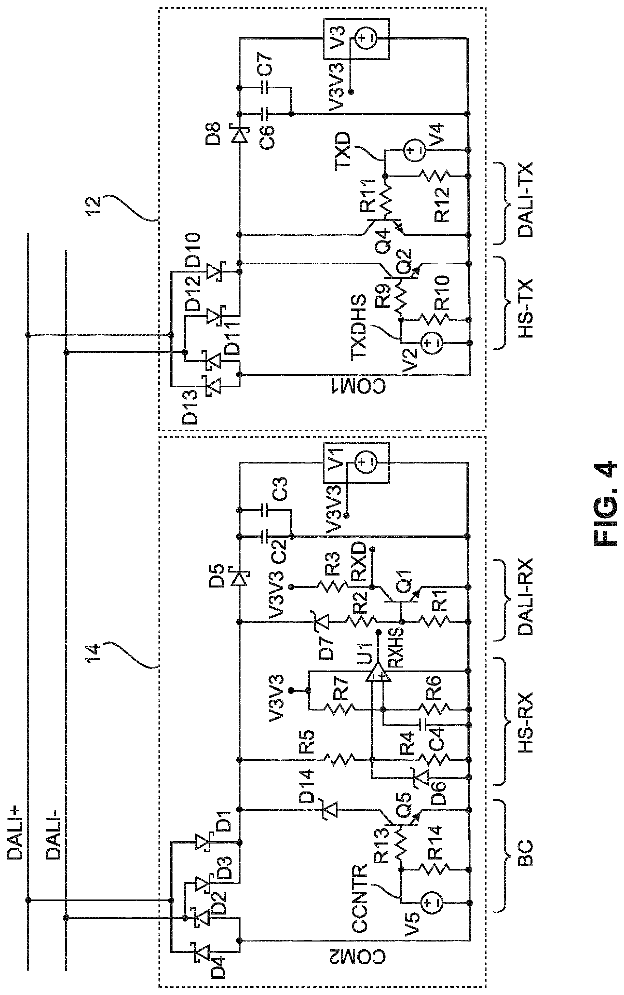 System and method for enhancing data rates over addressable lighting networks