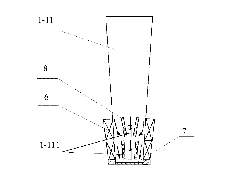 Steam turbine generator provided with axial-radial ventilating and cooling system