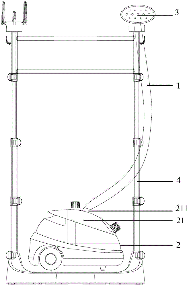 Air guide pipe and garment care machine