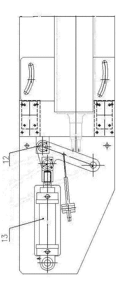 Connecting rod horizontal type corrective pinch device