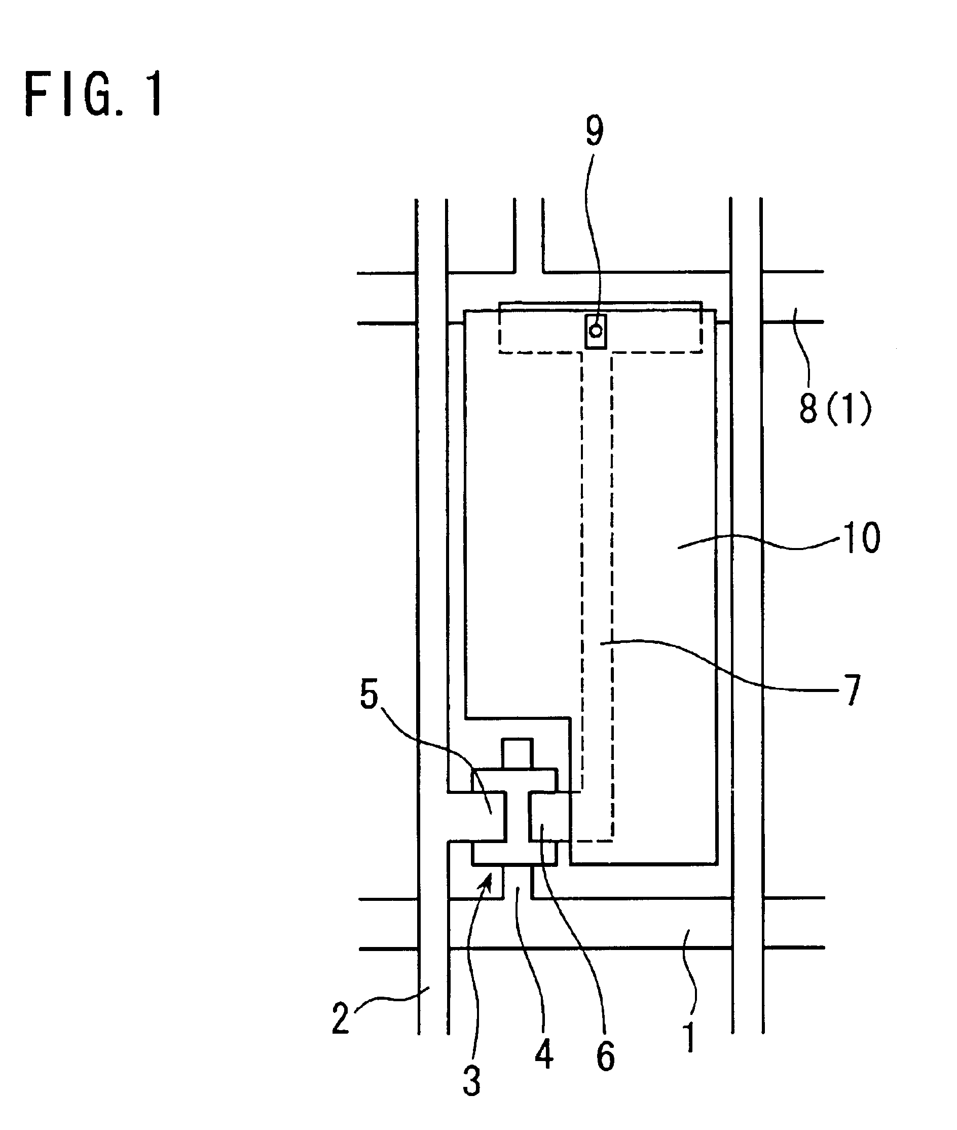 CF on TFT liquid crystal display having reduced dot defects