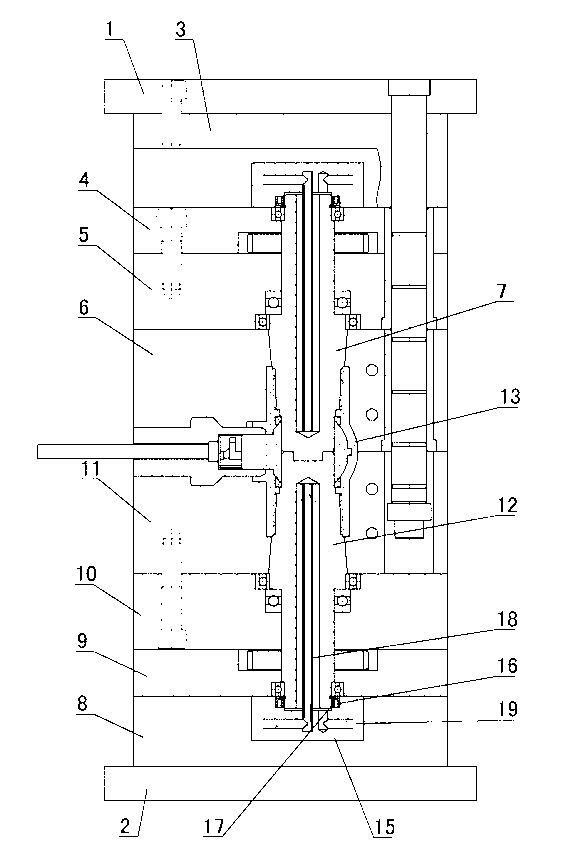 Cooling mechanism for threaded shaft of water feeding pipe die