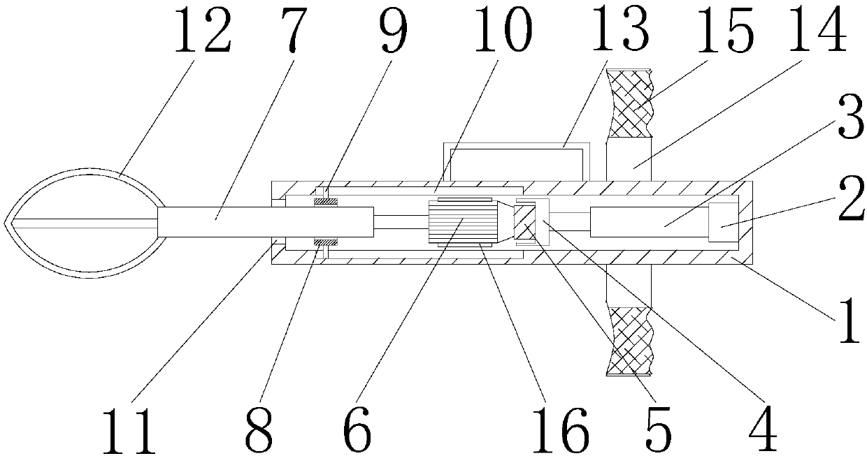 Stirring device for concrete