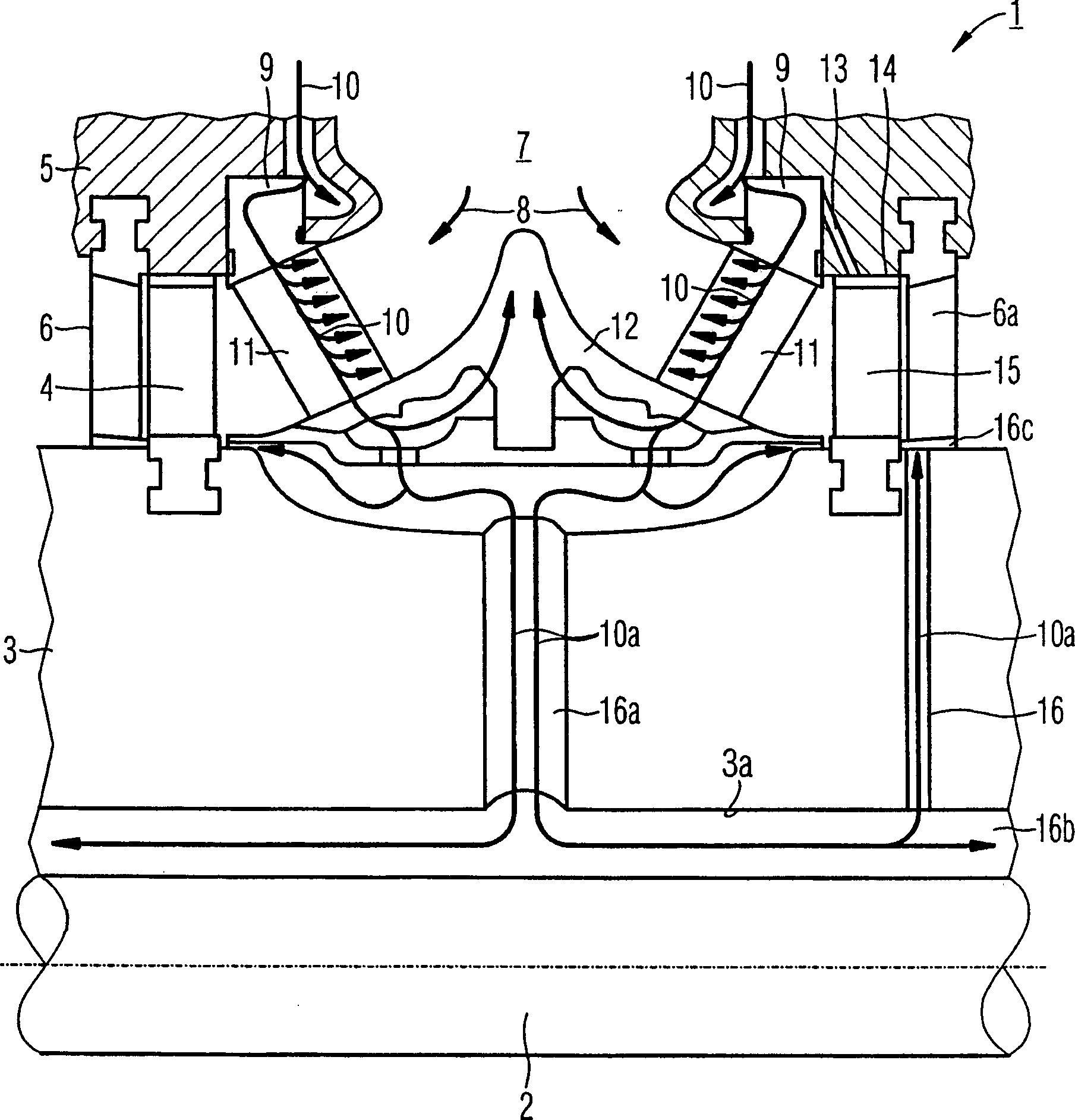 Steam turbine and its rotor and method for active colling the same rotor and application of the same method