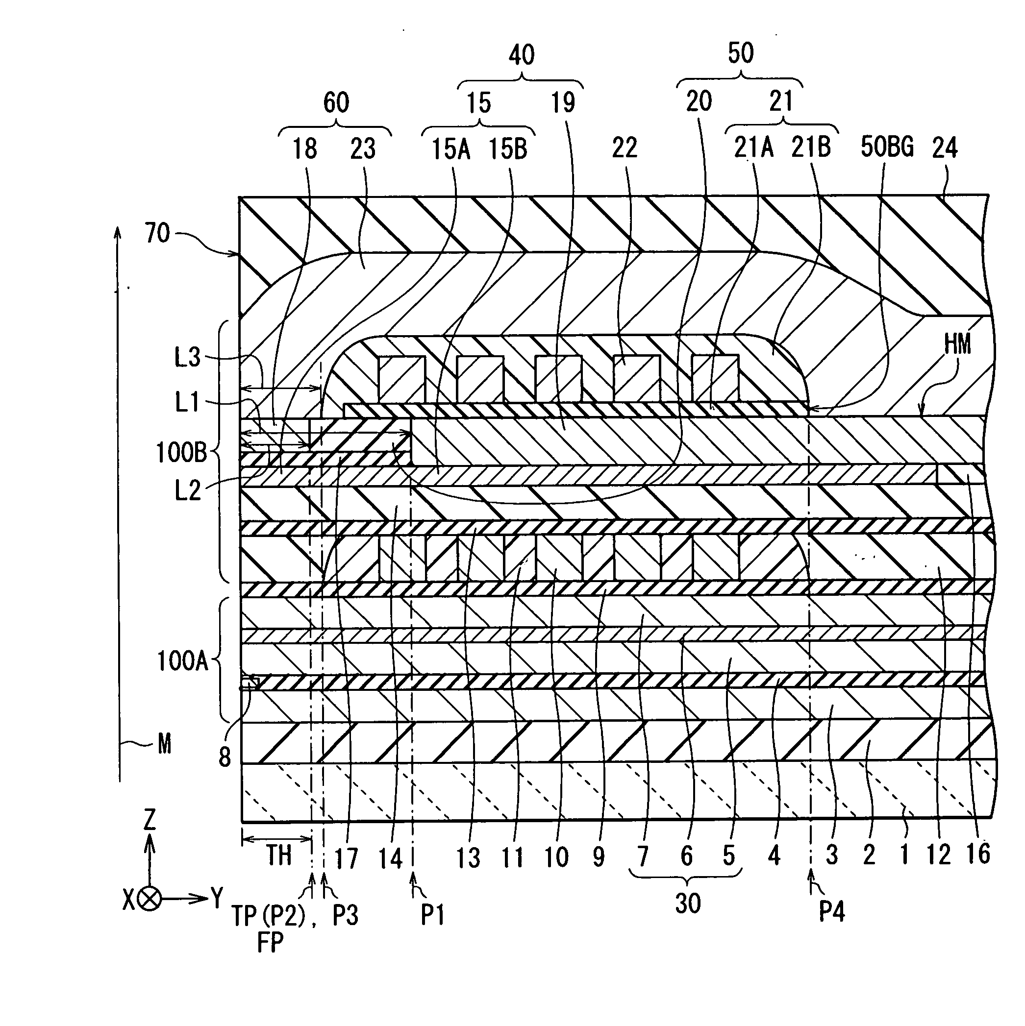 Perpendicular magnetic recording head, method of manufacturing the same, and magnetic recording apparatus