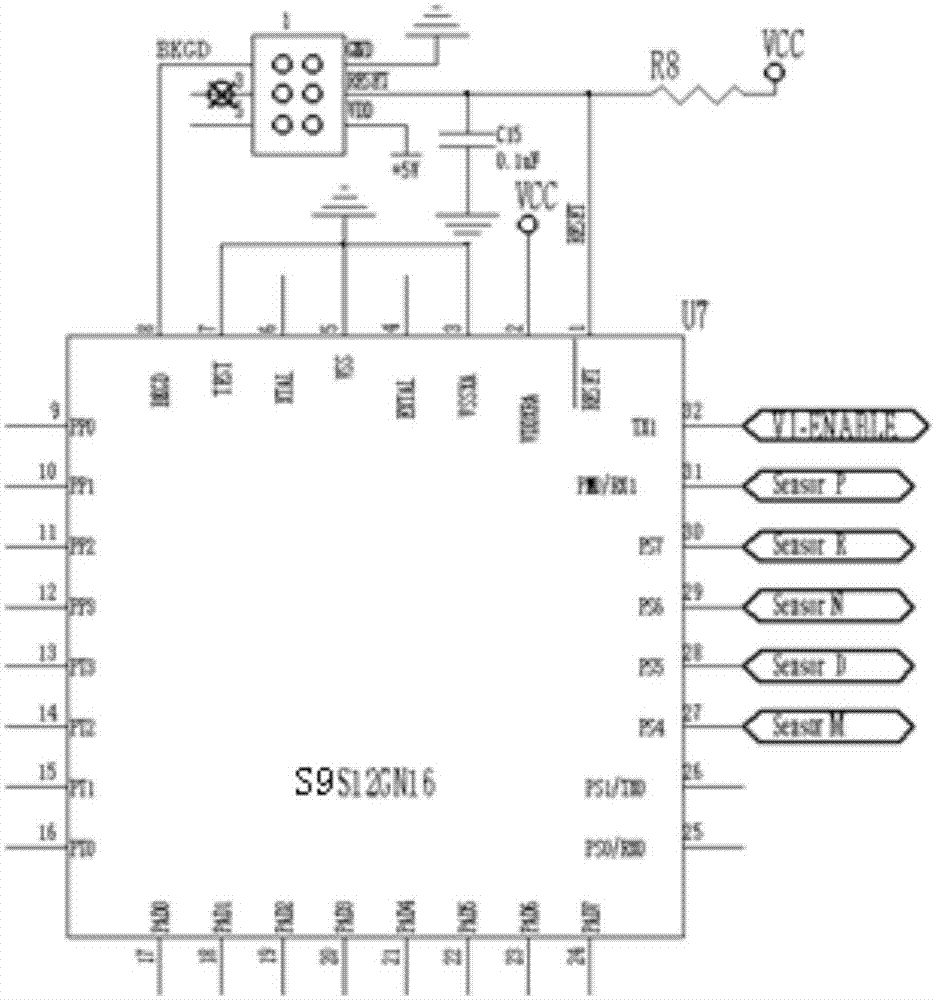 Electronic shifter gear position detection and diagnosis circuit
