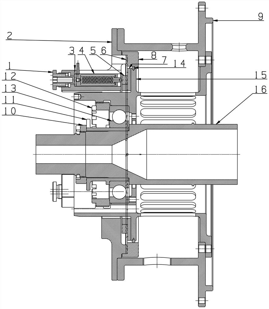 A master-controlled elastic support dry friction damper applied to aero-engine