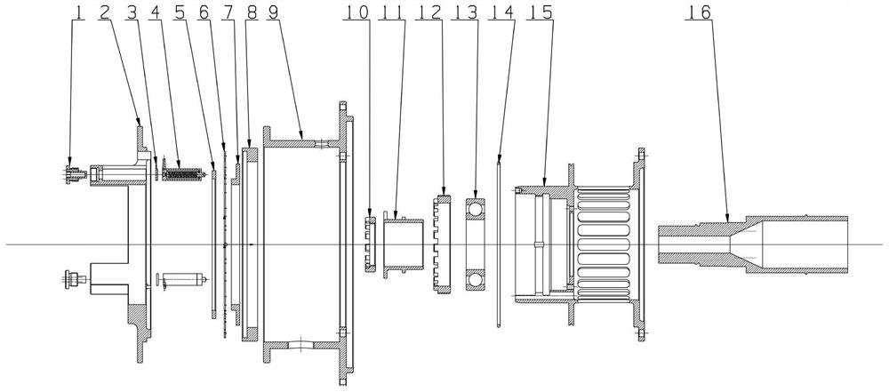 A master-controlled elastic support dry friction damper applied to aero-engine