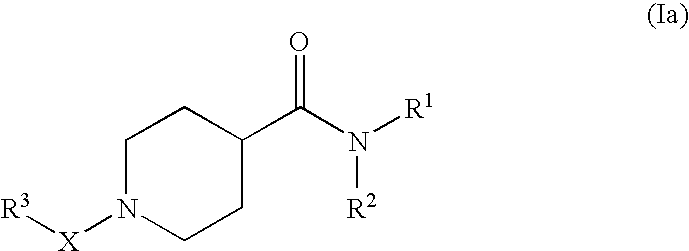 Pharmaceutical use of substituted piperidine carboxamides