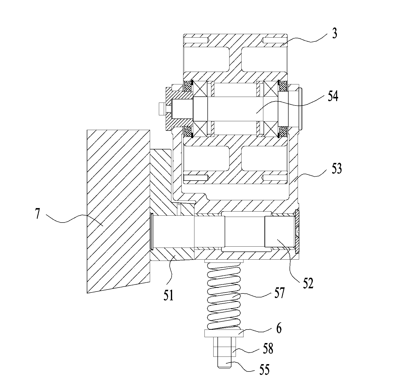 Flour mill roller transmission mechanism and flour mill