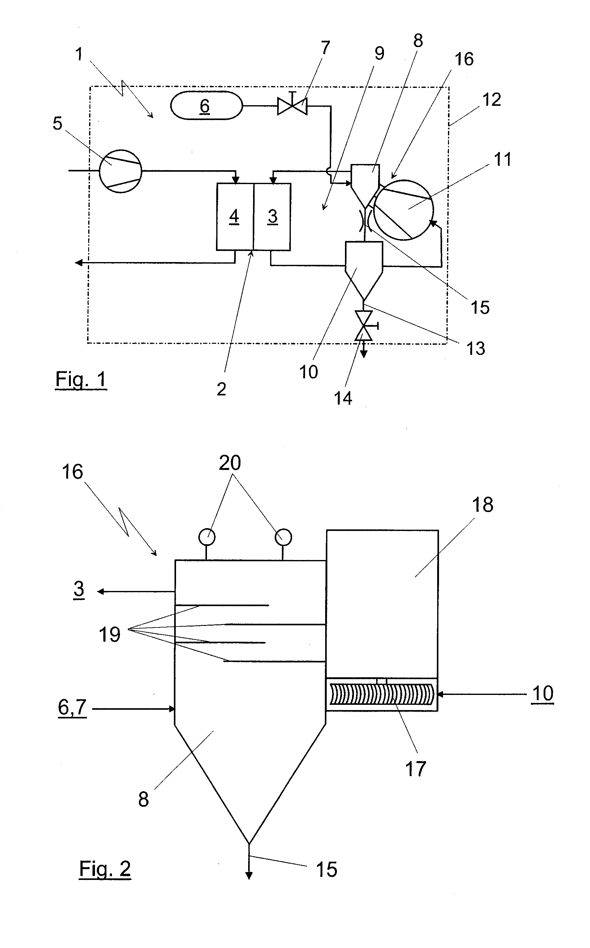 Fuel Cell System Having a Fluid Separator in the Anode Circuit