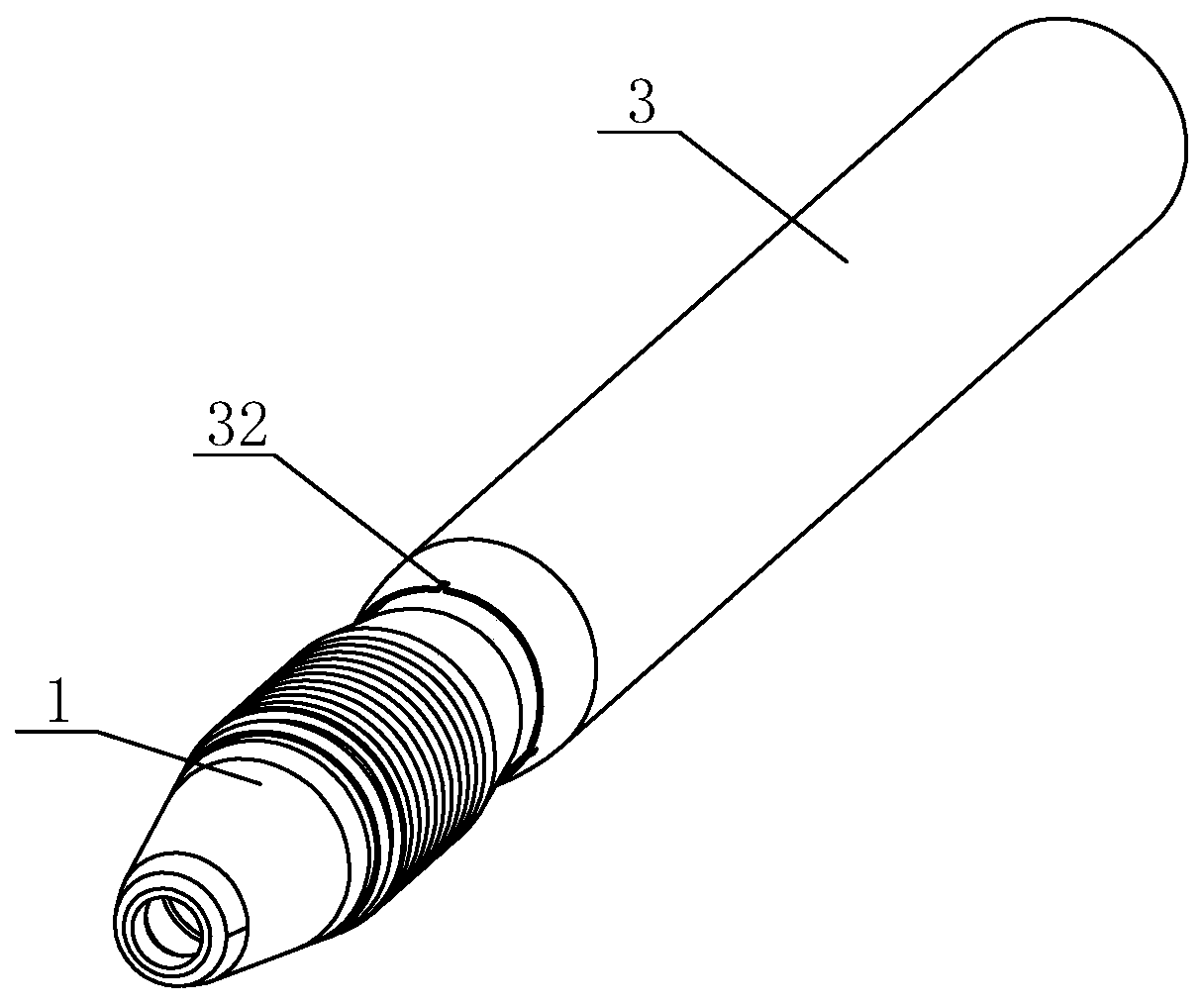 Telescopic torsion pen