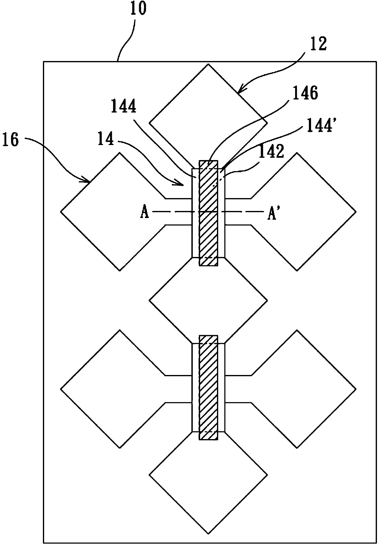 Touch structure capable of reducing reflection vision effect and method thereof