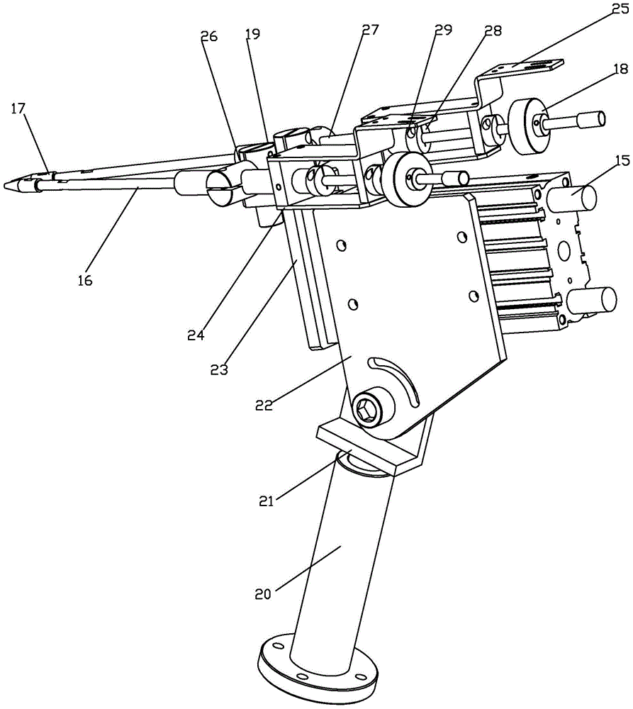 A fully automatic wire feeding device