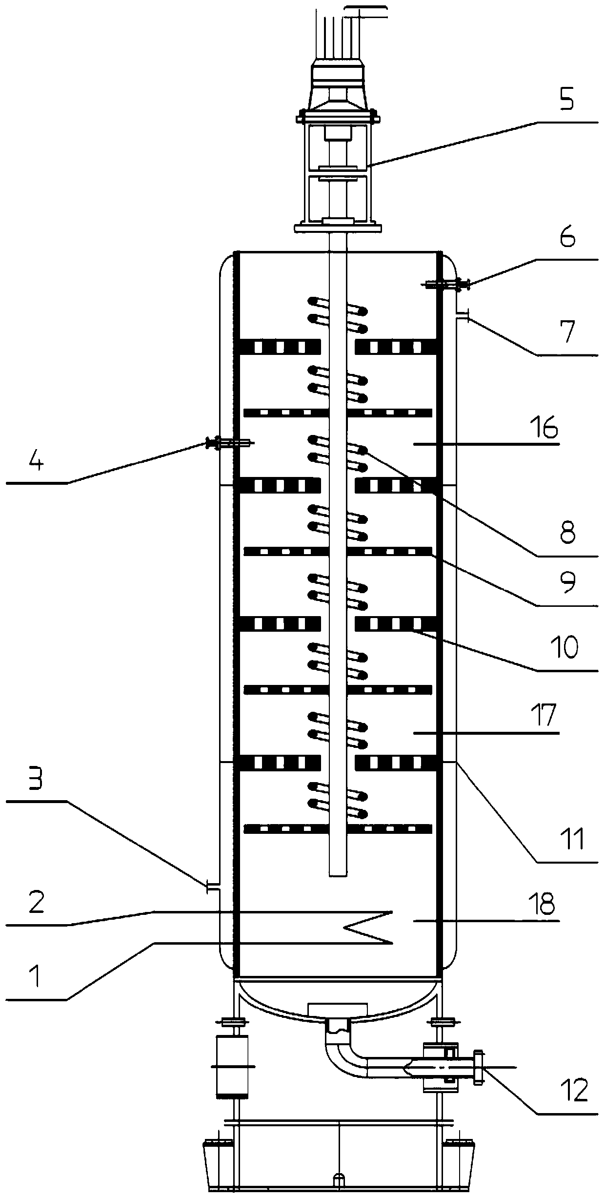 A melting crystallization tower and crystallization method